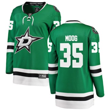 Breakaway Fanatics Branded Women's Andy Moog Dallas Stars Home Jersey - Green
