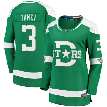 Breakaway Fanatics Branded Women's Chris Tanev Dallas Stars 2020 Winter Classic Player Jersey - Green