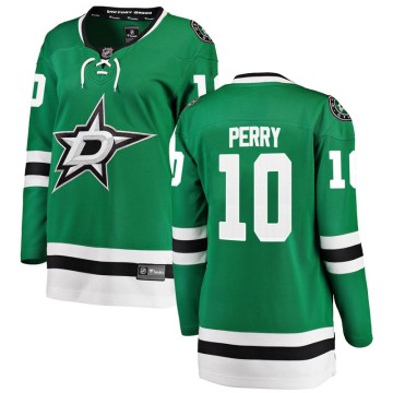 Breakaway Fanatics Branded Women's Corey Perry Dallas Stars Home Jersey - Green