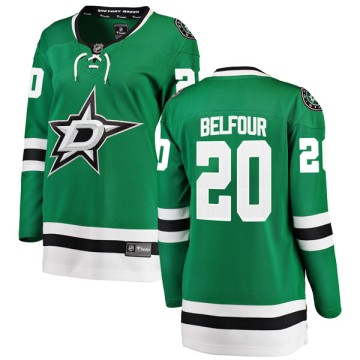 Breakaway Fanatics Branded Women's Ed Belfour Dallas Stars Home Jersey - Green