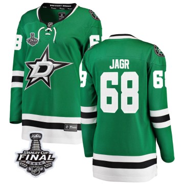 Breakaway Fanatics Branded Women's Jaromir Jagr Dallas Stars Home 2020 Stanley Cup Final Bound Jersey - Green