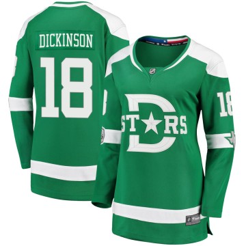 Breakaway Fanatics Branded Women's Jason Dickinson Dallas Stars 2020 Winter Classic Jersey - Green