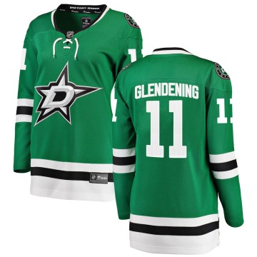 Breakaway Fanatics Branded Women's Luke Glendening Dallas Stars Home Jersey - Green