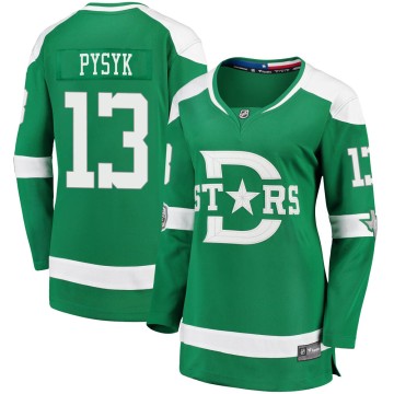 Breakaway Fanatics Branded Women's Mark Pysyk Dallas Stars 2020 Winter Classic Player Jersey - Green