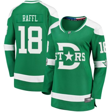 Breakaway Fanatics Branded Women's Michael Raffl Dallas Stars 2020 Winter Classic Player Jersey - Green