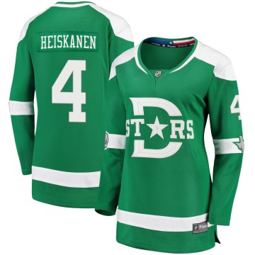 Breakaway Fanatics Branded Women's Miro Heiskanen Dallas Stars 2020 Winter Classic Jersey - Green