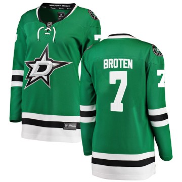 Breakaway Fanatics Branded Women's Neal Broten Dallas Stars Home Jersey - Green