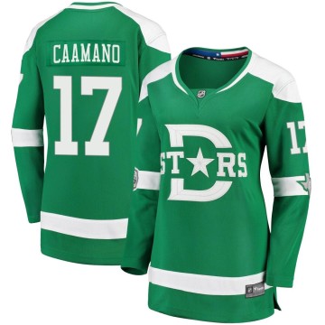 Breakaway Fanatics Branded Women's Nick Caamano Dallas Stars 2020 Winter Classic Player Jersey - Green