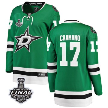 Breakaway Fanatics Branded Women's Nick Caamano Dallas Stars Home 2020 Stanley Cup Final Bound Jersey - Green