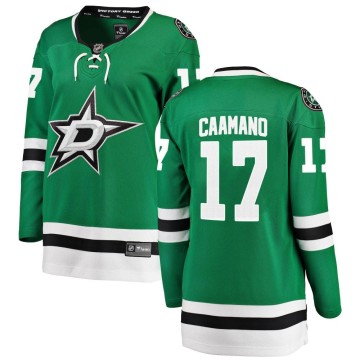 Breakaway Fanatics Branded Women's Nick Caamano Dallas Stars Home Jersey - Green