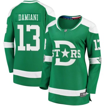 Breakaway Fanatics Branded Women's Riley Damiani Dallas Stars 2020 Winter Classic Player Jersey - Green