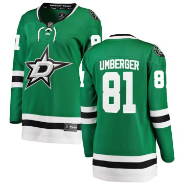 Breakaway Fanatics Branded Women's R.J. Umberger Dallas Stars Home Jersey - Green