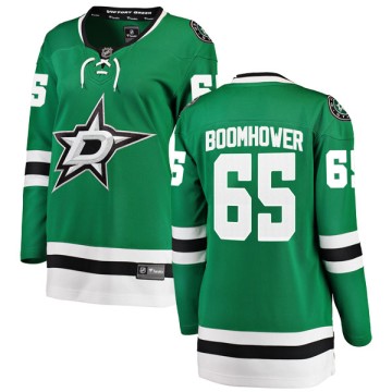Breakaway Fanatics Branded Women's Shaw Boomhower Dallas Stars Home Jersey - Green