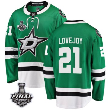 Breakaway Fanatics Branded Youth Ben Lovejoy Dallas Stars Home 2020 Stanley Cup Final Bound Jersey - Green