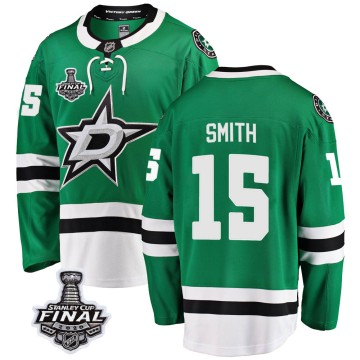 Breakaway Fanatics Branded Youth Bobby Smith Dallas Stars Home 2020 Stanley Cup Final Bound Jersey - Green