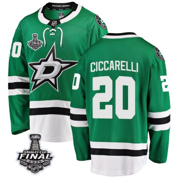 Breakaway Fanatics Branded Youth Dino Ciccarelli Dallas Stars Home 2020 Stanley Cup Final Bound Jersey - Green