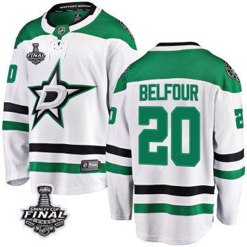 Breakaway Fanatics Branded Youth Ed Belfour Dallas Stars Away 2020 Stanley Cup Final Bound Jersey - White