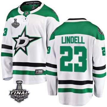 Breakaway Fanatics Branded Youth Esa Lindell Dallas Stars Away 2020 Stanley Cup Final Bound Jersey - White