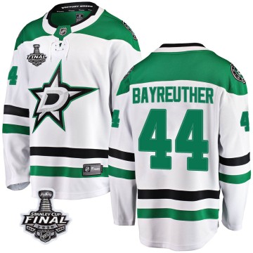 Breakaway Fanatics Branded Youth Gavin Bayreuther Dallas Stars Away 2020 Stanley Cup Final Bound Jersey - White