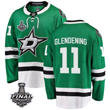 Breakaway Fanatics Branded Youth Luke Glendening Dallas Stars Home 2020 Stanley Cup Final Bound Jersey - Green