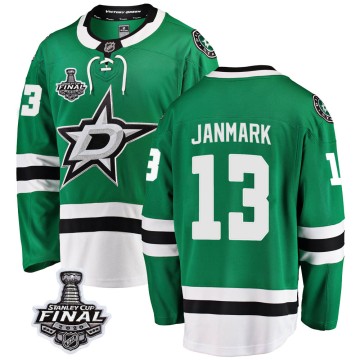 Breakaway Fanatics Branded Youth Mattias Janmark Dallas Stars Home 2020 Stanley Cup Final Bound Jersey - Green