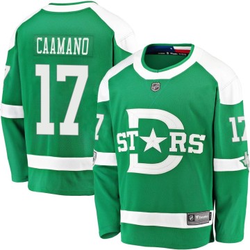 Breakaway Fanatics Branded Youth Nick Caamano Dallas Stars 2020 Winter Classic Player Jersey - Green