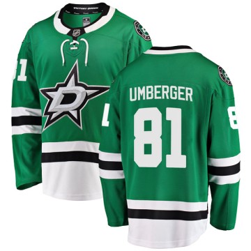 Breakaway Fanatics Branded Youth R.J. Umberger Dallas Stars Home Jersey - Green