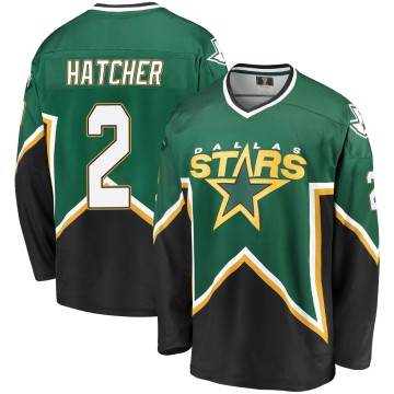 Premier Fanatics Branded Men's Derian Hatcher Dallas Stars Breakaway Kelly Heritage Jersey - Green/Black