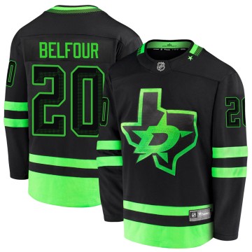 Premier Fanatics Branded Men's Ed Belfour Dallas Stars Breakaway 2020/21 Alternate Jersey - Black