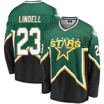 Premier Fanatics Branded Men's Esa Lindell Dallas Stars Breakaway Kelly Heritage Jersey - Green/Black