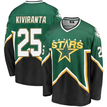 Premier Fanatics Branded Men's Joel Kiviranta Dallas Stars Breakaway Kelly Heritage Jersey - Green/Black