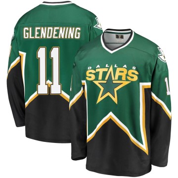 Premier Fanatics Branded Men's Luke Glendening Dallas Stars Breakaway Kelly Heritage Jersey - Green/Black