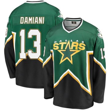 Premier Fanatics Branded Men's Riley Damiani Dallas Stars Breakaway Kelly Heritage Jersey - Green/Black