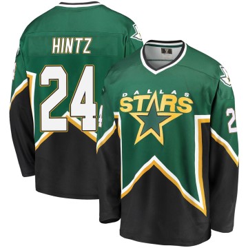 Premier Fanatics Branded Men's Roope Hintz Dallas Stars Breakaway Kelly Heritage Jersey - Green/Black