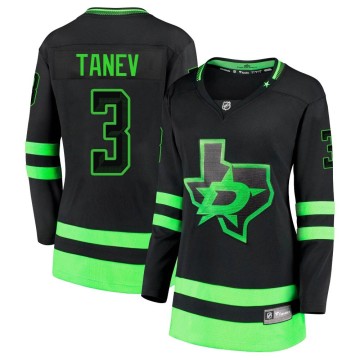 Premier Fanatics Branded Women's Chris Tanev Dallas Stars Breakaway 2020/21 Alternate Jersey - Black