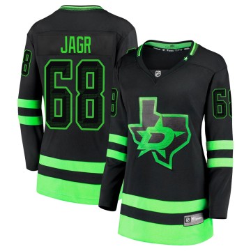 Premier Fanatics Branded Women's Jaromir Jagr Dallas Stars Breakaway 2020/21 Alternate Jersey - Black